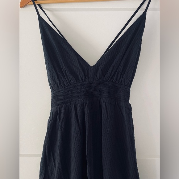 Vineyard Vines Seersucker Black Maxi Dress - Picture 13 of 16